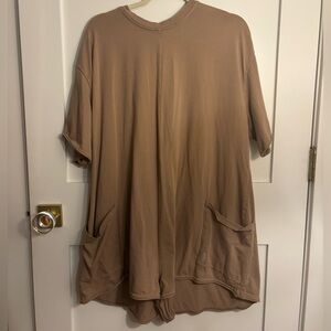 FP Movement by Free People Oversized Jumpsuit in Taupe